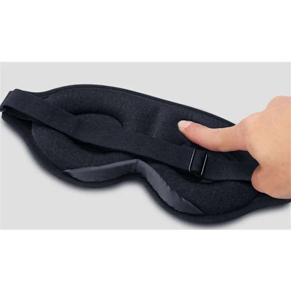 Innovativ Sovmask, Ljusblockerande Ögonmask för Sömn, Tupplur, Meditation, Resa Svart