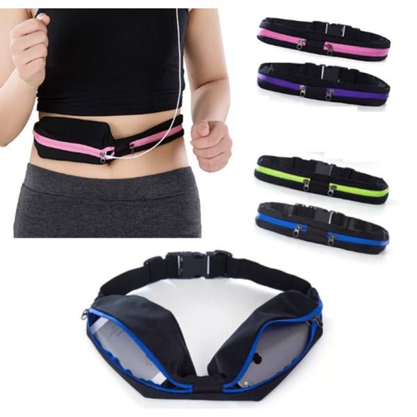 Sportsbelte / midjeveske for jogging eller trening Pink