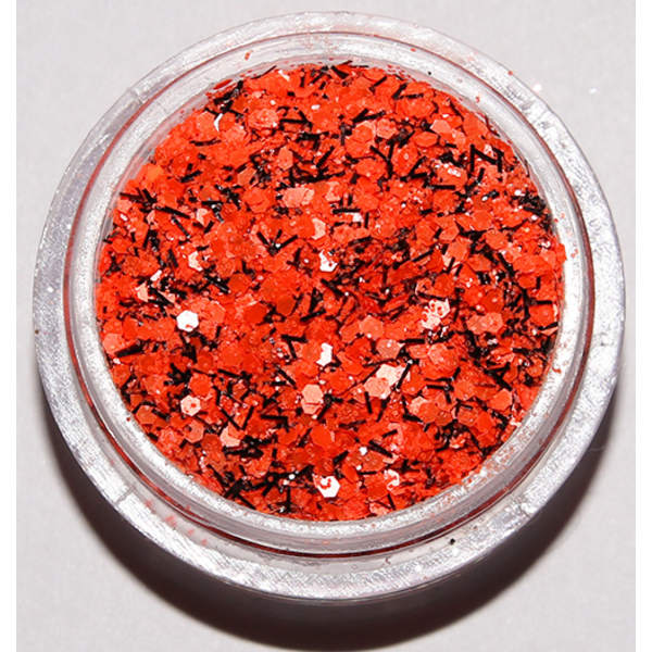 Nagelglitter - Mix - Blackorange twist - 8ml - Glitter Orange