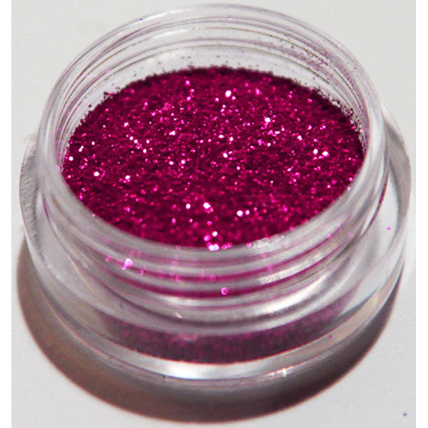 1 stk Finkornet glitter Mørk pink