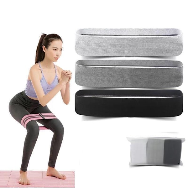 3-pack Booty band kit, Träningsband, Motståndsband, rehab multifärg one size