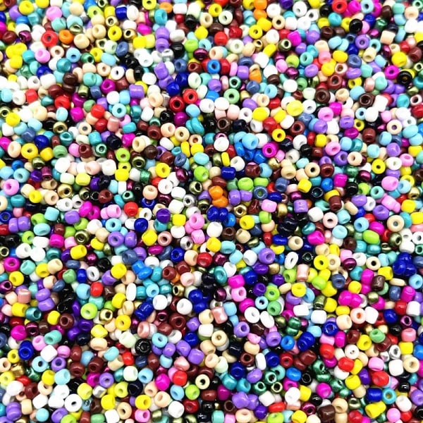 Seed beads - 2mm - 1000st - Färgglada MultiColor 1000st