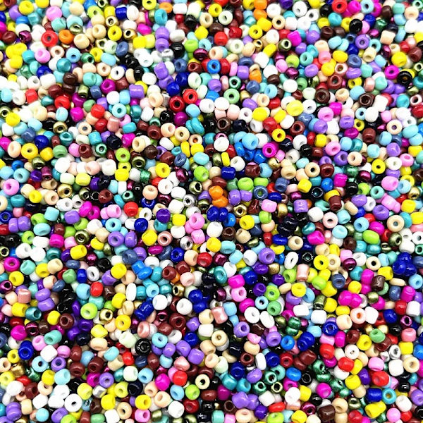 Seed beads - 2mm - 3000st - Färgglada MultiColor 3000st