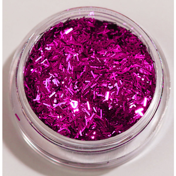 Negleglitter - Striber - Lilla - 8ml - Glitter Purple