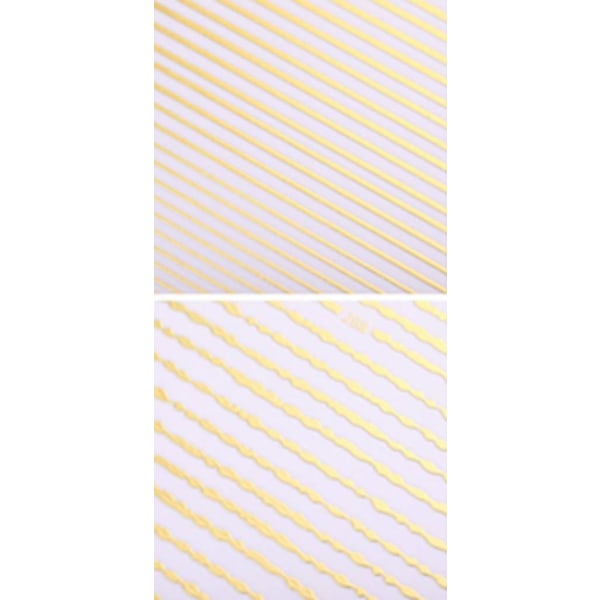 2stk Nail stickers striper - Negledekorasjoner Guld