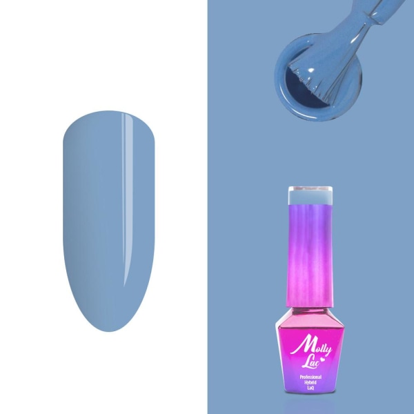 Mollylac - Gelelakk - Bubble Tea - Nr138 - 5g UV gel/LED Blue