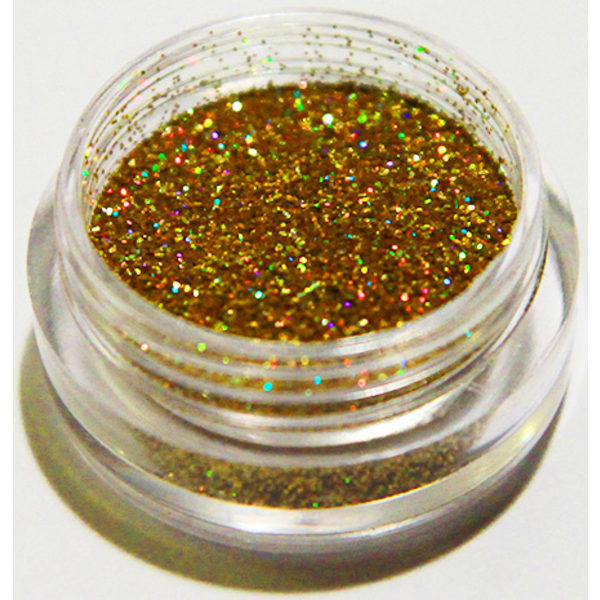 Negleglitter - Finkornet - Guld - 8ml - Glitter Gold