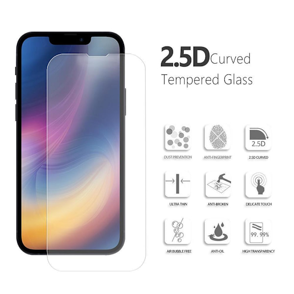 2 kpl Karkaistu lasi iPhone 13 PRO MAX - Näytön suojaus Transparent