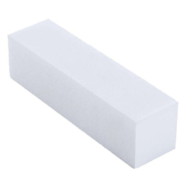 Perfekta Naglar: 10-Pack Block Nagelfilar för Form & Förlängning Vit