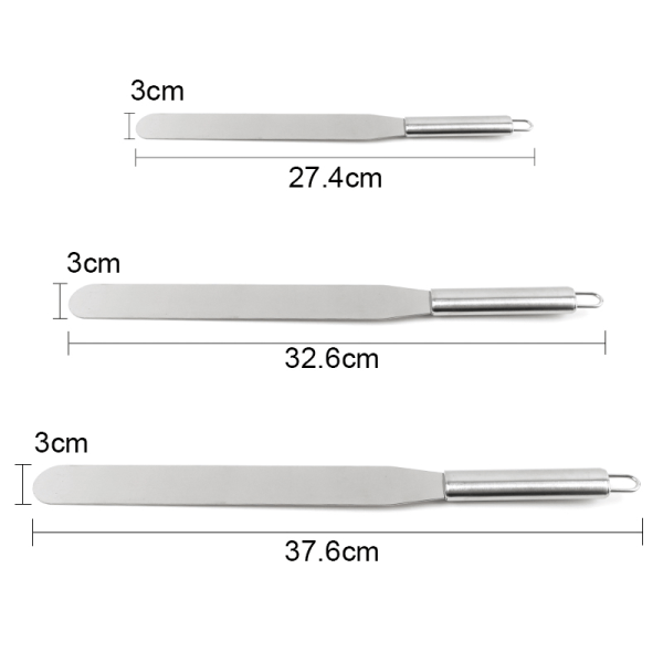 Palettiveitsi / lastalla koristelu / paletti / kakkukoristeet Silver Straight - 37,6cm