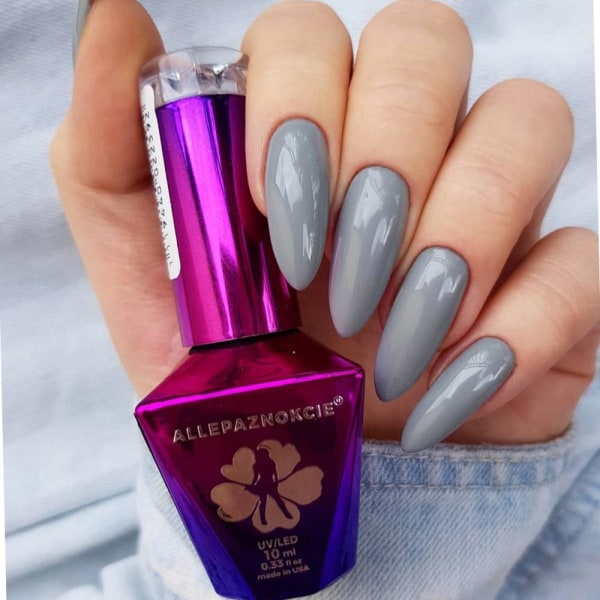 Mollylac - Gelelakk - Glamour Woman - Nr 6 - 5g UV gel/LED Grey