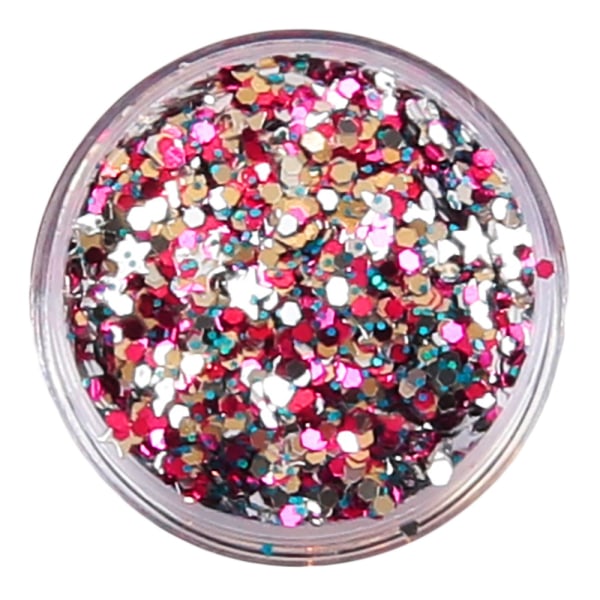 Negleglitter - Mix - Sommervand - 8ml - Glitter Multicolor