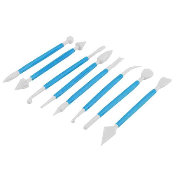 8 stk Kagepynt / Kageværktøj / modelleringsværktøj Blue