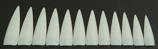 24st nageltippar stiletto extra lång tippar lösnaglar nageltips Transparent