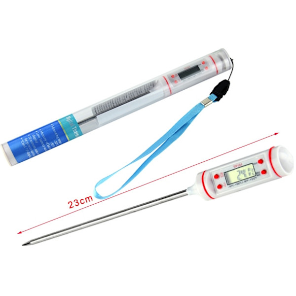 Grill / stegetermometer med LCD-skærm White