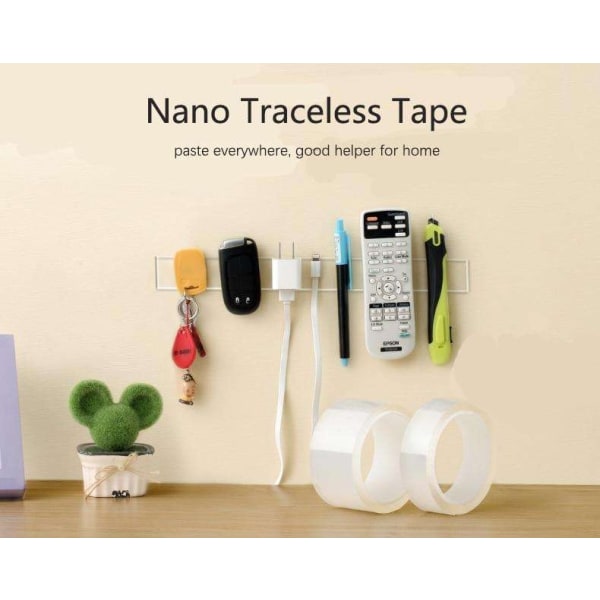 NanoTape Genanvendelig Dobbeltsidet Transparent - 3M Transparent