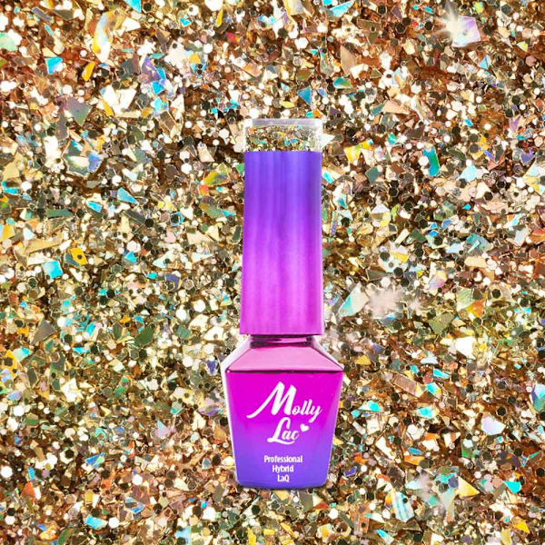 Mollylac - Gellack - Crushed Diamonds - Nr535 - 5g UV-gel/LED