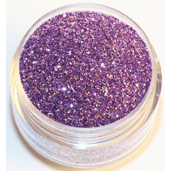 Negleglitter - Finkornet - Lys fiolett - 8ml - Glitter Purple