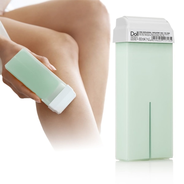 Hårfjerningsvoks - Varm voks - Roll on - Tea tree - 100ml - Xanitalia Doll