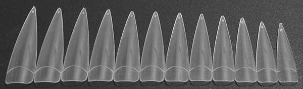 24st nageltippar stiletto extra lång tippar lösnaglar nageltips Transparent