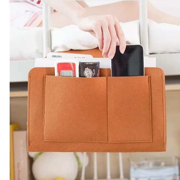 Pouch Bed - Filt opbevaringstaske til dit hjem Light grey