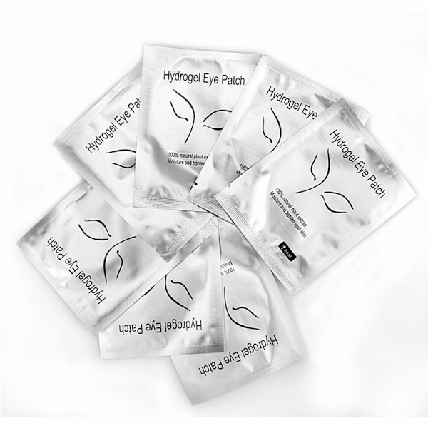 10 par øjenplastre, øjenpuder, eyelash extensions