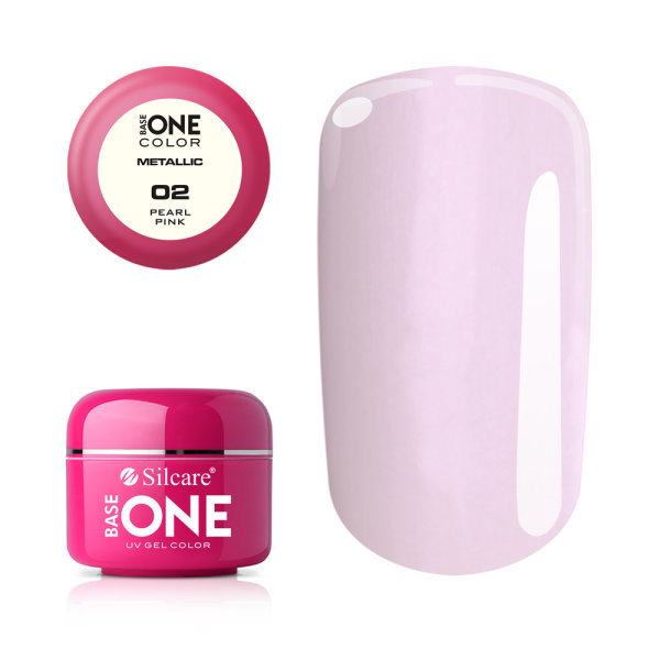 Base one - Metallic - Pearl pink 5g UV geeli Pink