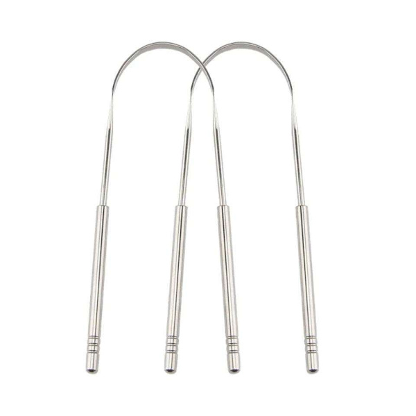 Tungeskraber - Rustfrit stål - U-formet Silver