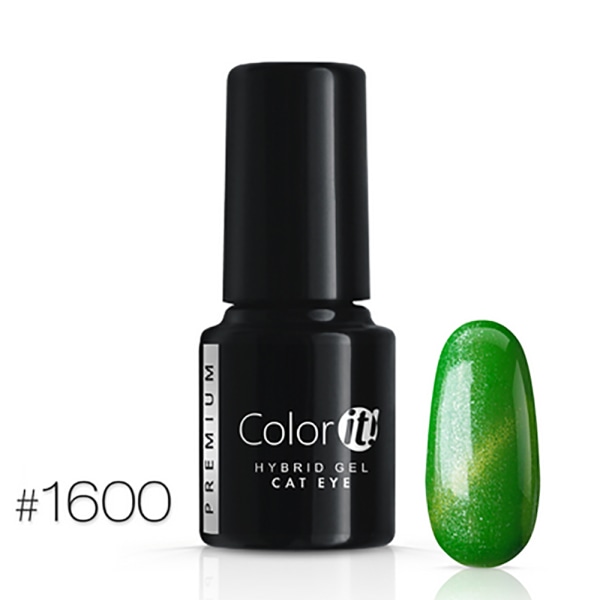 Geelilakka - Color IT - Premium - Cat Eye - *1600 UV geeli/LED Green