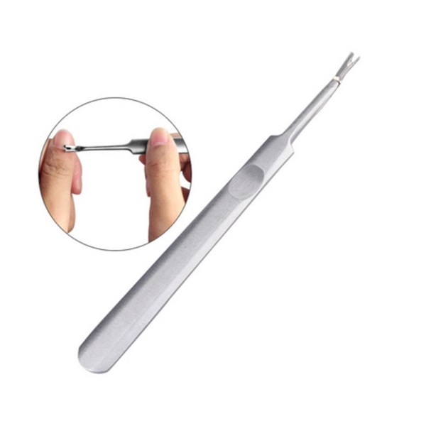 Cuticle trimmere rustfri - Nail line trimmer Silver