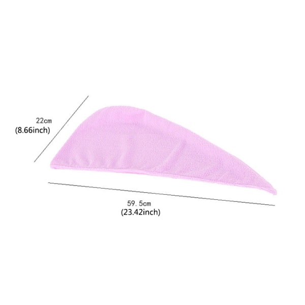 Håndklæde mikrofiber turban - Hår turban Pink