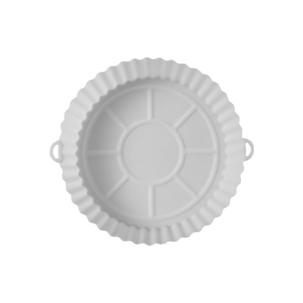 2-pak Air Fryer Silikongryte, Ovnsstekebrett - Silikon - Airfryer White