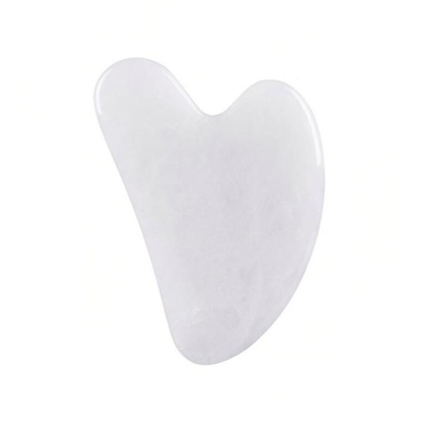 Luonnollinen Gua Sha Jade Rose Quartz Stone Face Board -työkalu - Pink