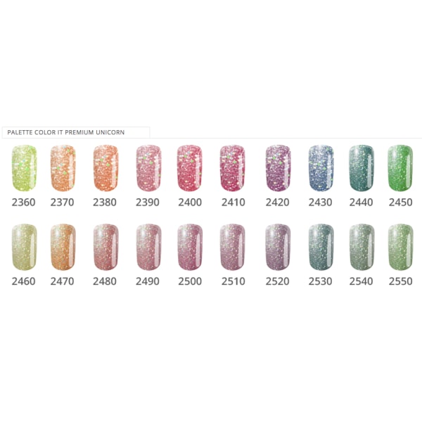 Gel polish - Farve IT - Premium - Unicorn - *2480 UV gel/LED Pink