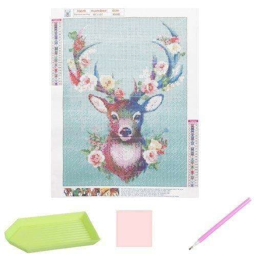 Diamantmaling - Diamantmaling - 5D - DIY - Hjorte Multicolor