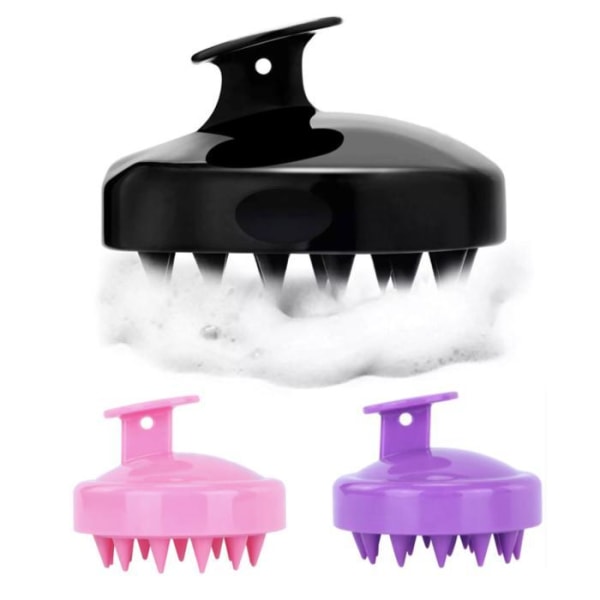 Massagebørste & peeling af hovedbunden - børste - Purple