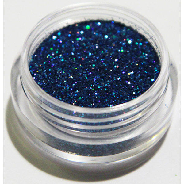 Negleglimmer - Finkornet - Mellemblå - 8ml - Glitter Blue