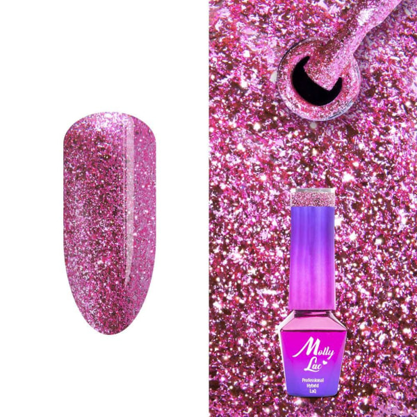 Mollylac - Gel polish - Luksus Glam - Nr540 - 5g UV gel/LED Pink