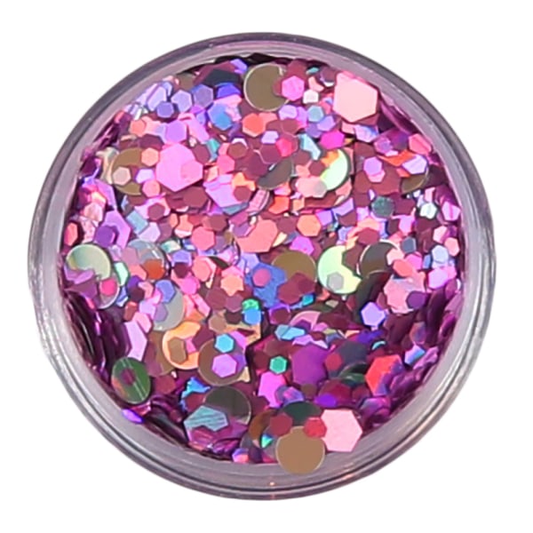 Negleglitter - Mix - Lilla regn - 8ml - Glitter Purple