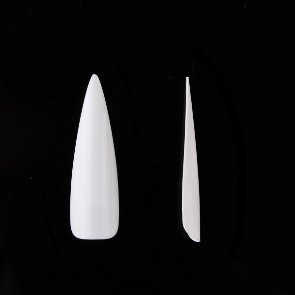 500 neglespidser stilet ekstra lange spidser løse negle neglespidser White