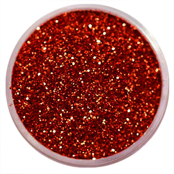 Nail Glitter - Finkornet - Rød - 8ml - Glitter Red