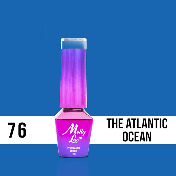 Mollylac - Gellack - Women in Paradise - Nr76 - 5g UV-gel/LED Blå