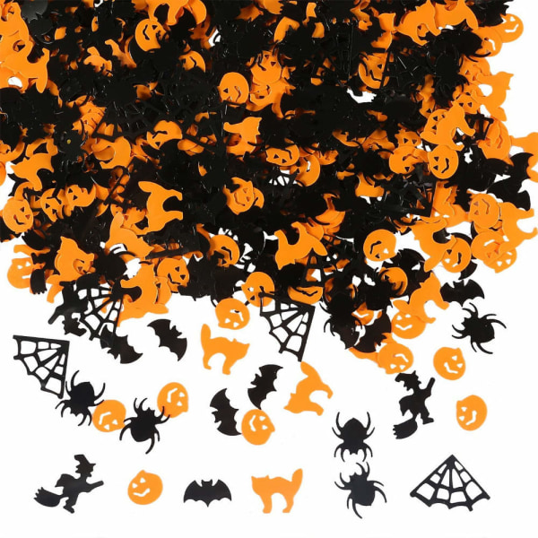 Halloween - konfetti hienoilla Halloween-yksityiskohtilla