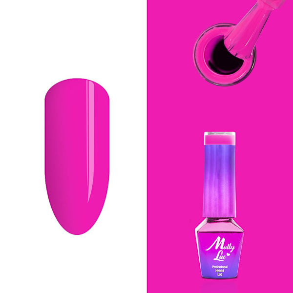 Mollylac - Gelelakk - Cocktailer og drinker - Nr14 - 5g UV gel/LED Pink