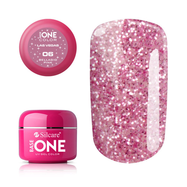 Base one - Las vegas - Bellagio pink 5g UV-gel Rosa