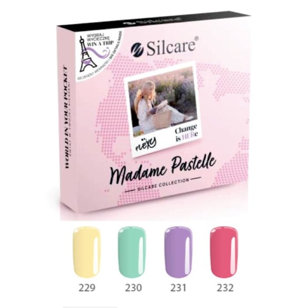 4 kpl - Geelilakka - Flexy - Madam pastellisetti UV-geeli/LED Multicolor
