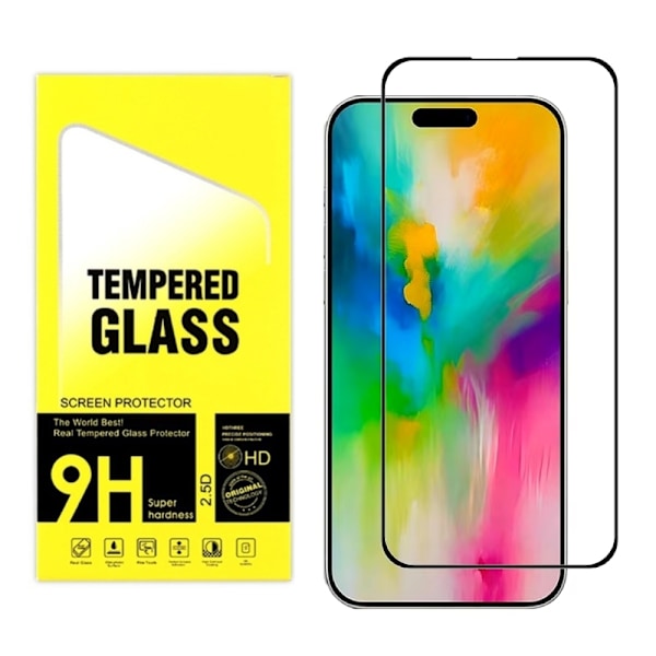 3-pak iPhone 16 Pro Max i hærdet glas - Skærmbeskyttelse Transparent iPhone 16 Pro Max