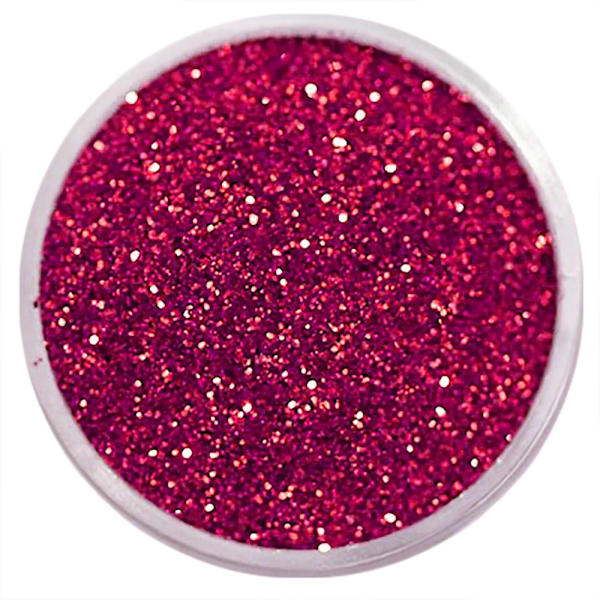 Nagelglitter - Finkornigt - Mörk Rosa - 8ml - Glitter Mörkrosa