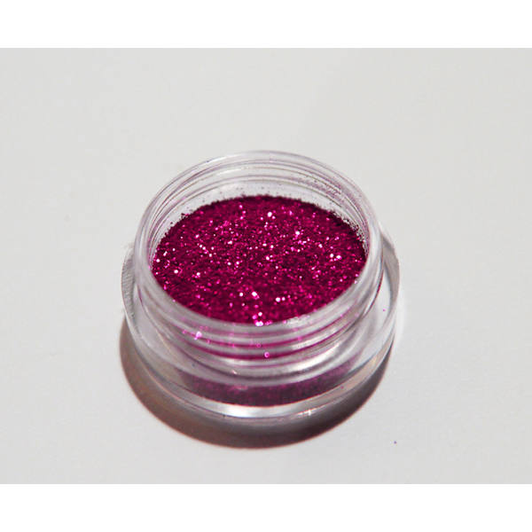 Nagelglitter - Finkornigt - Mörk Rosa - 8ml - Glitter Mörkrosa