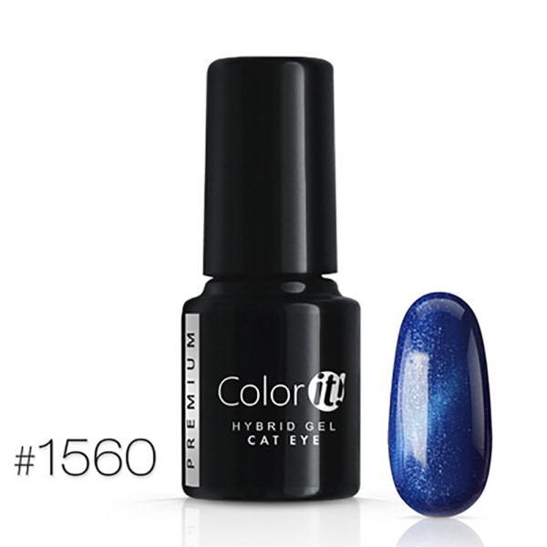 Gellack - Color IT - Premium - Cat Eye - *1560 UV-gel/LED Blå